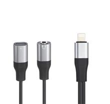 کابل تبدیل لایتنینگ به AUX / USB-C پرووان مدل PCA46 طول 0.15 متر